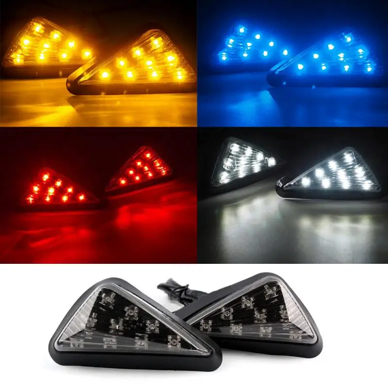 

2pcs 12V LED Turn Signal Motorcycle Turn Signals Light Tail Signal Indicator Lights for Moto Motorbike Motorcycle Accessories