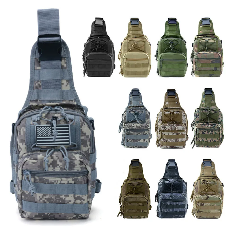 

Backpack Travel Daypack Chest Bag Tactical Camping Sling Shoulder Fishing Bag Outdoor Army Trekking Waterproof Military Men