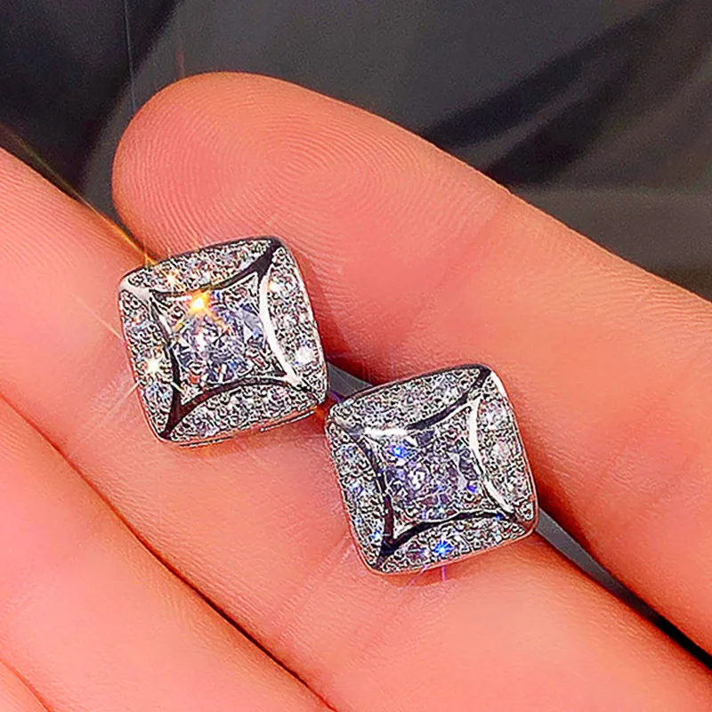 

New Simple Geometric Shaped Stud Earrings Ear Piercing Luxury Women Accessories Daily Wear Statement Earrings Wholesale Bulk