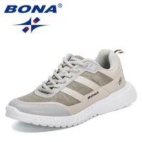 bona 2022 new designers light casual shoes sneakers for men fashion mesh lightweight breathable walking shoes leisure shoes man