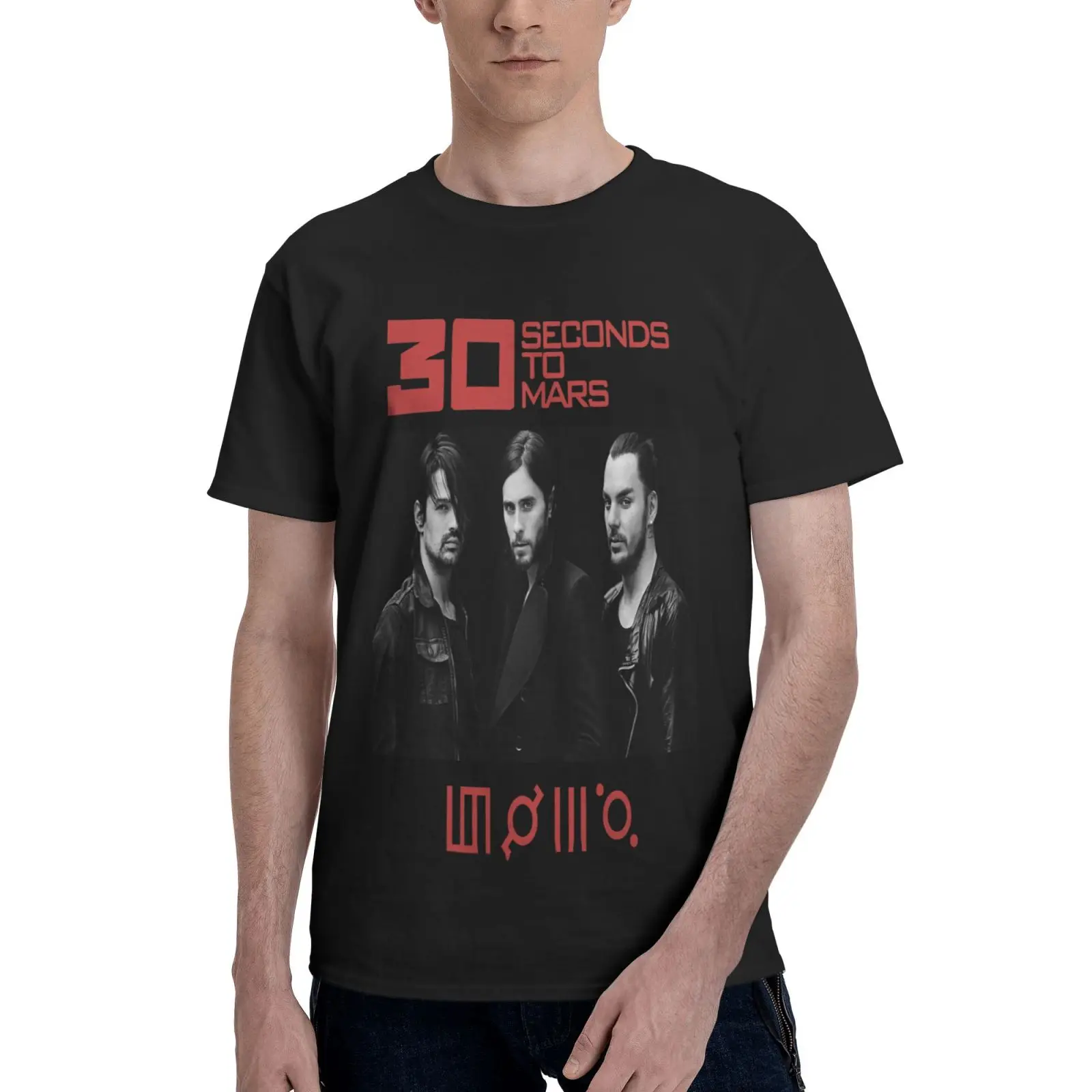 

Thirty Seconds To Mars World Tour 2508 Men T-Shirt Clothing T-Shirt Manga Tops Grunge T-Shirts With Short Sleeves Men Clothing