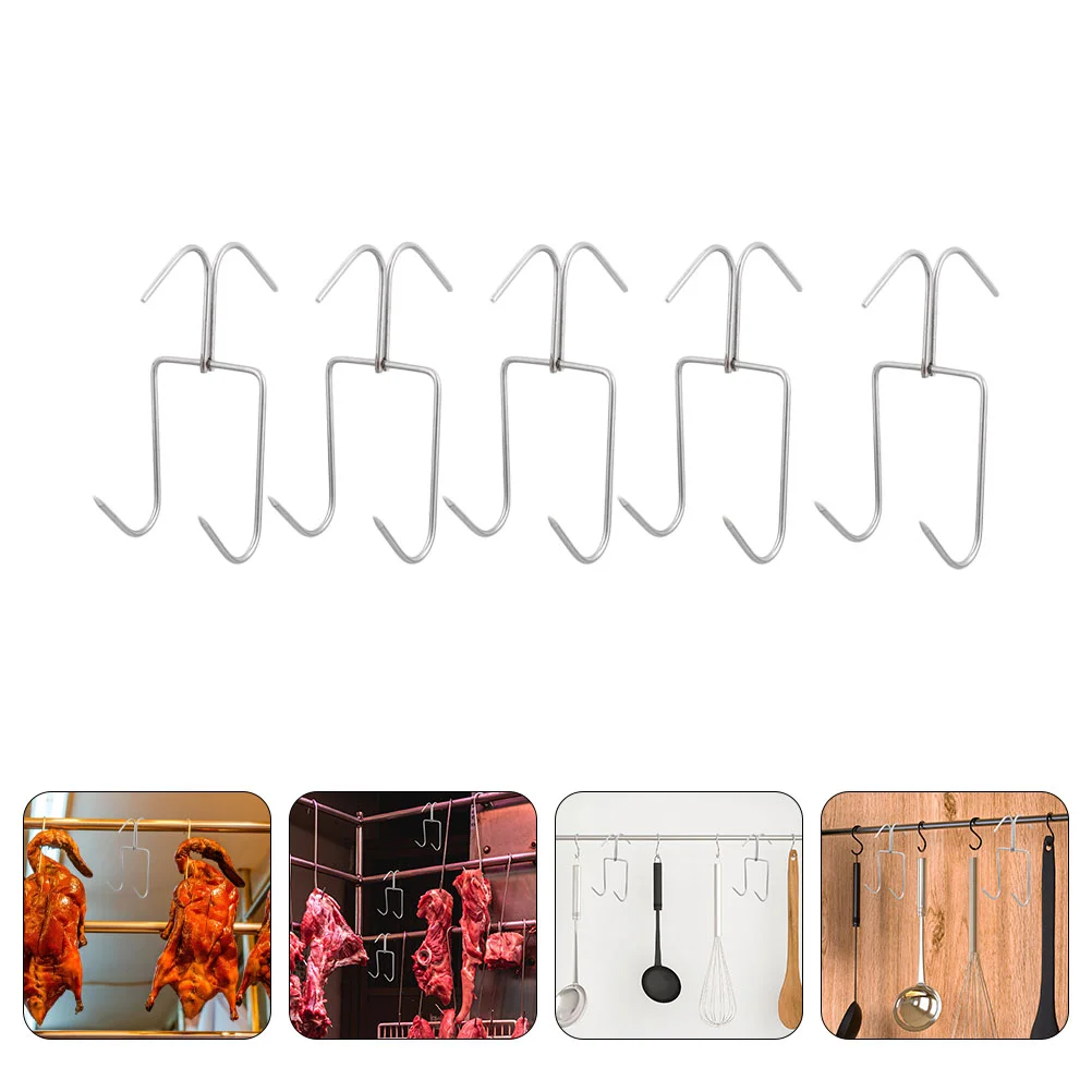 

5pcs Hooks Grill Accessories Meat Hooks for Butchering Barbecue Hooks For Grill Grill Hanger Grill Hooks
