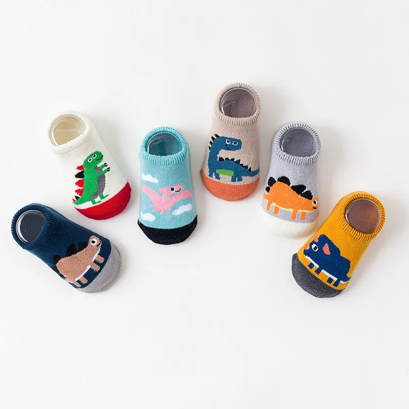 

Зимние теплые детские носки корейский стиль плюс флис с резиновой нескользящей подошвой домашняя обувь для новорожденных девочек мальчико...