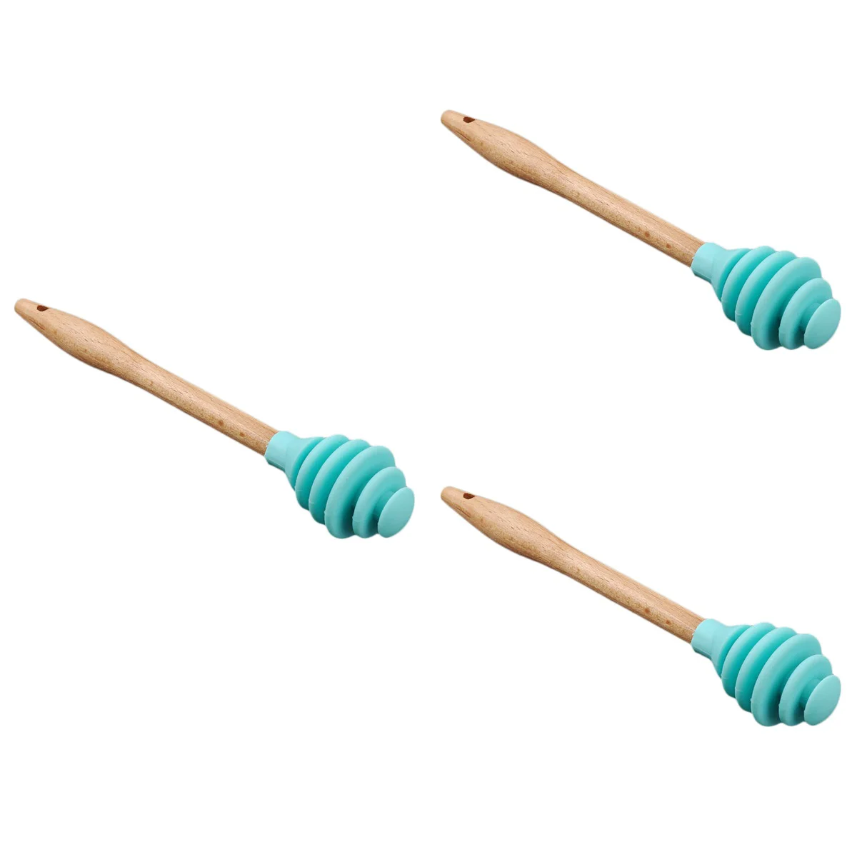 

Honey Dipper Stick Honeycomb Spoon Server Metal Twirler Mini Syrup Sticks Stirrers Silicon Woodjar Spatula