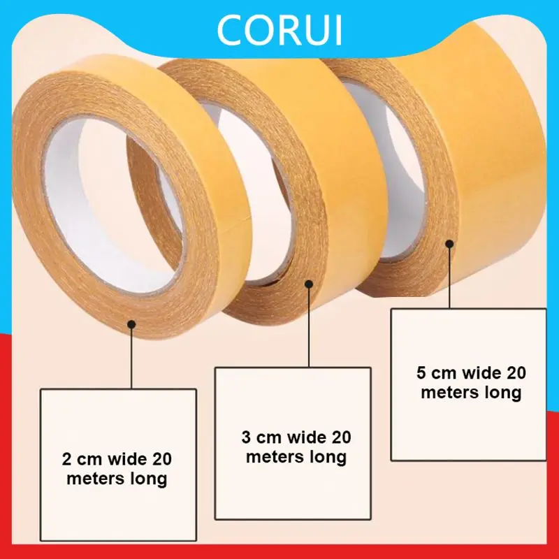 

No Trace Pet Double Sided Tape Waterproof Super Traceless Cloth Base Tape Double-sided Adhesive Tape Repair Strong 2023 5 Meters