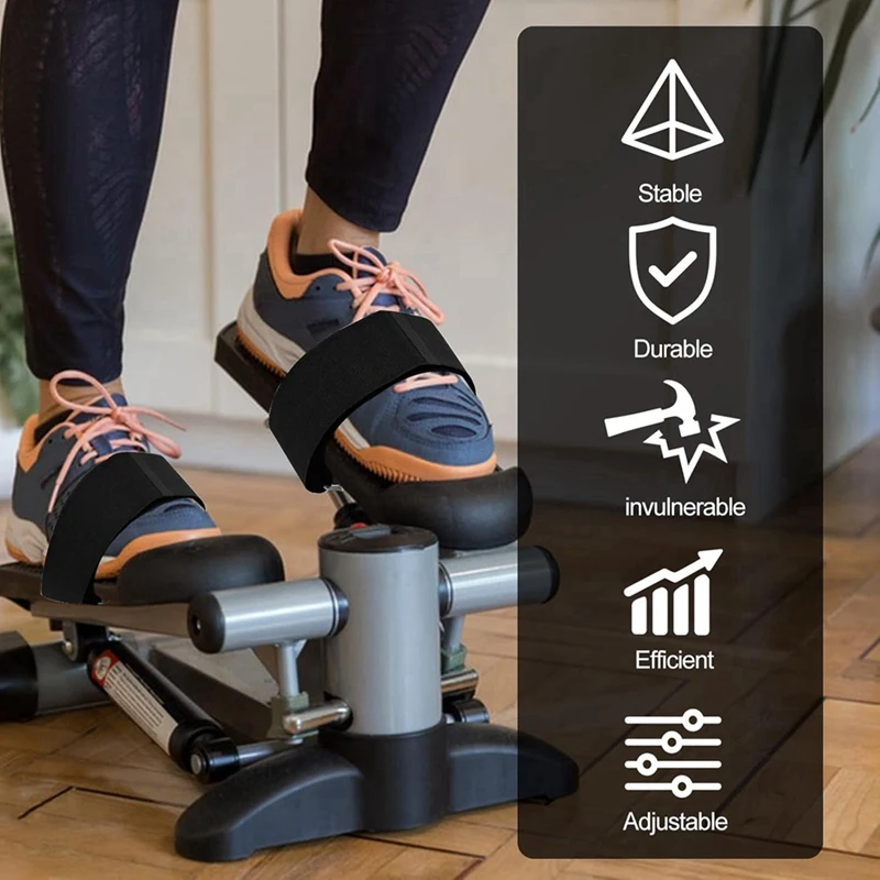 6 шт. регулируемые ремни для педалей тренажера эллиптических ног ремень педали