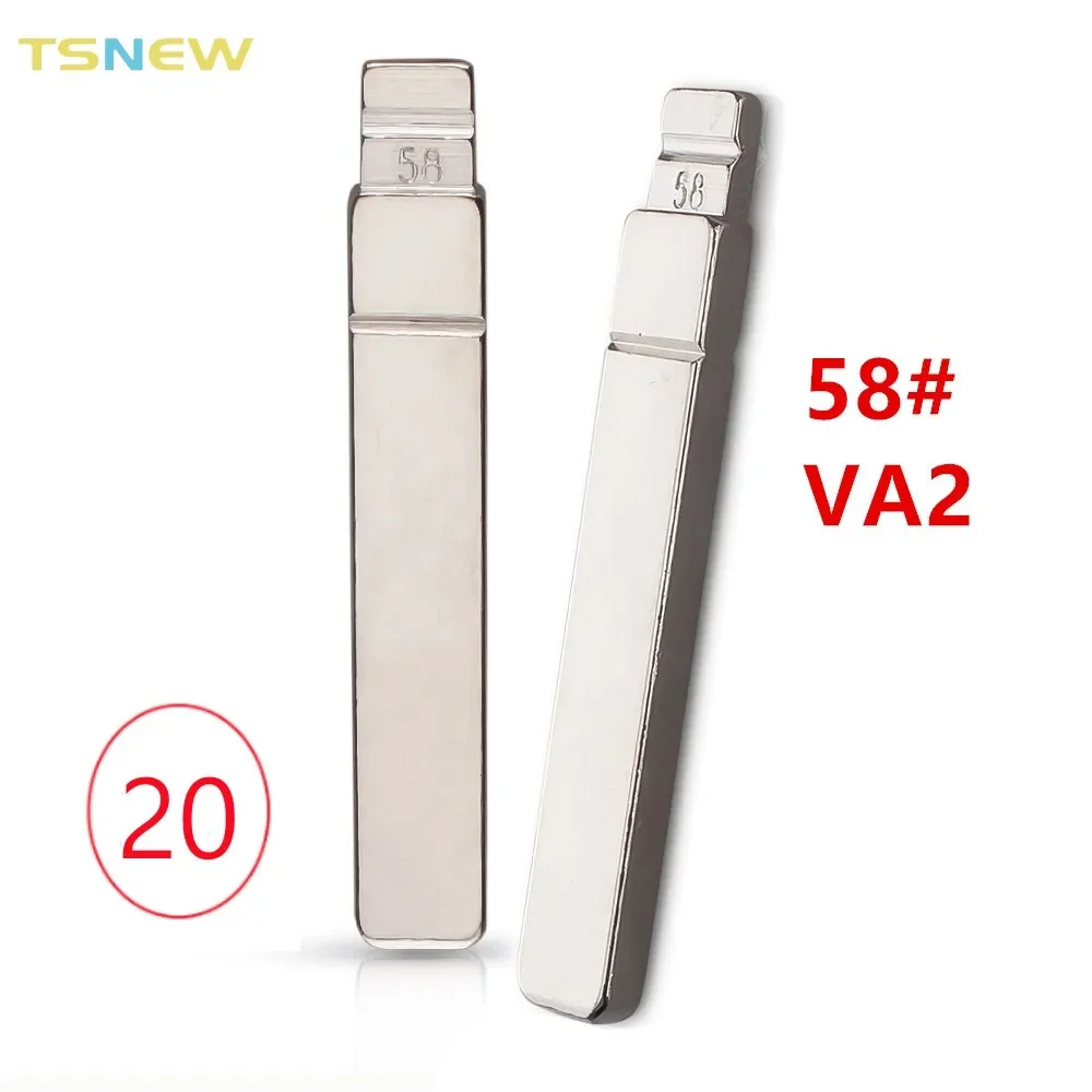 

20 шт. 58 # VA6 VA2T № 58 Автомобильная флип-ключ для Citroen peugeot без замены пазов