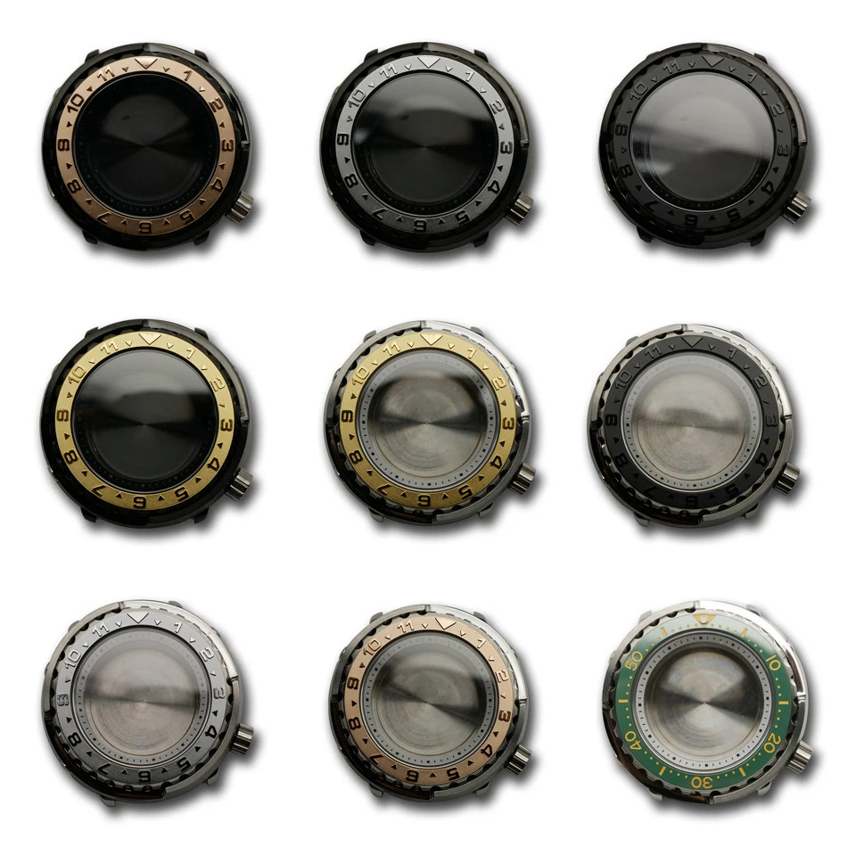 The barrel NH35 case is modified to NH35/36/4R/6R Movement 28.5mm Dial ceramic ring mechanical watch waterproof case.