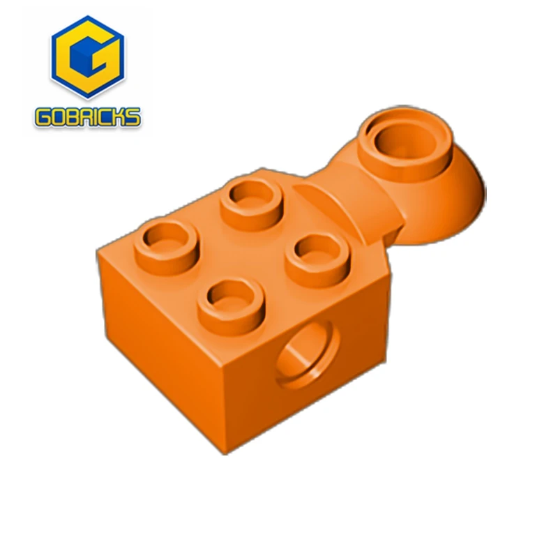 Gobrick GDS-1089 технический модифицированный Кирпич 2x2 с отверстием для штифта