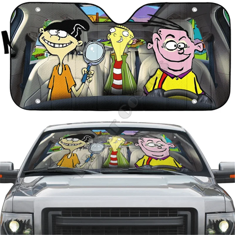 

Ed Edd N Eddy 3d Printed SunshadeCar sunshade Auto Sun Shade for Car Truck Decor Windshield Sunshade,Blocks UV Rays Sun