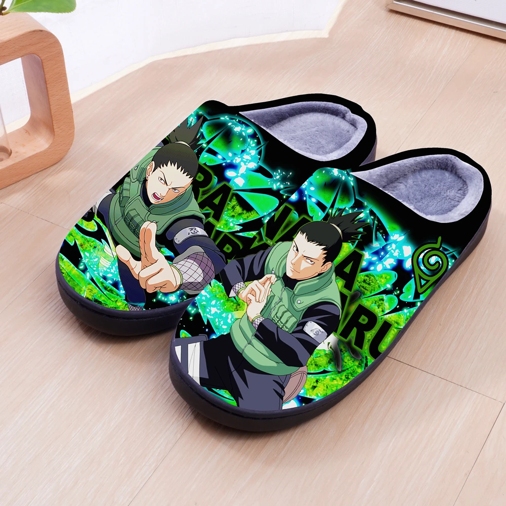 Зимние теплые тапочки Аниме Наруто Учиха Итачи милые Мультяшные для косплея