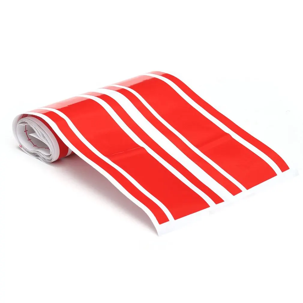 

Клейкие и прочные автомобильные наклейки 180*8 см для автомобильных капотов, классические полосы, приятный для Глаз Винил с сильной вязкостью