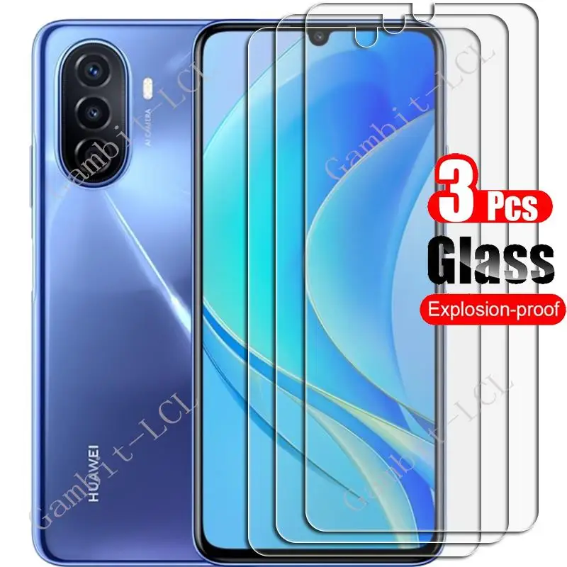 

3PCS 9H HD Tempered Glass For Huawei nova Y70 Plus 6.75" Protective Film ON novaY70 Y70Plus Phone Screen Protector Cover