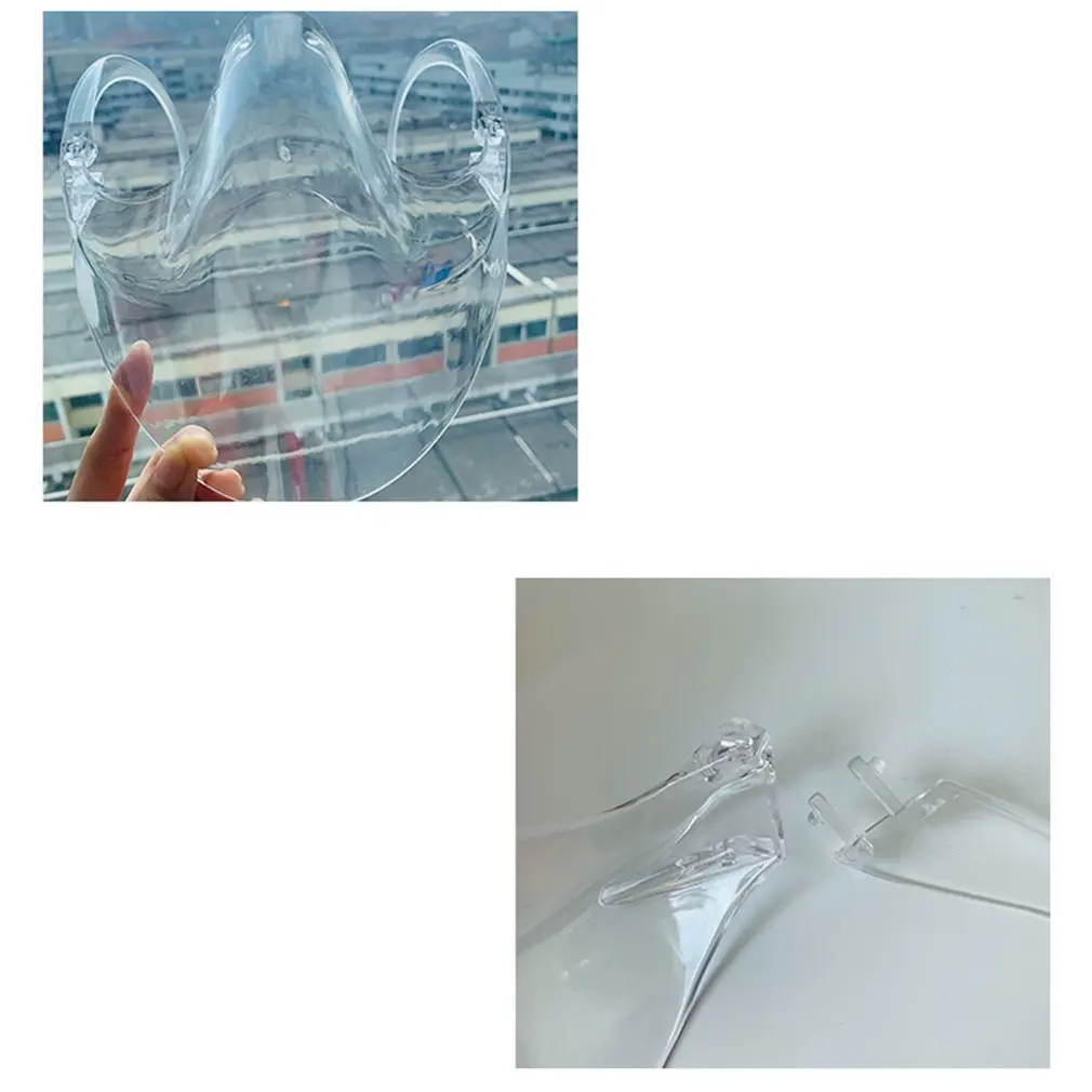 Protective Mask PC Material Anti-dropping Anti-smog Convenient Face Shield Head-mounted Transparent Mask