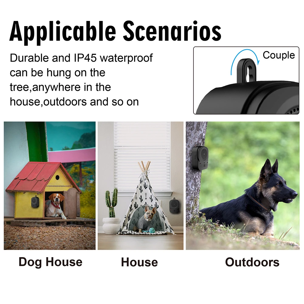 Ультразвуковой ограничитель лая для собак устройство дрессировки 4 уровня