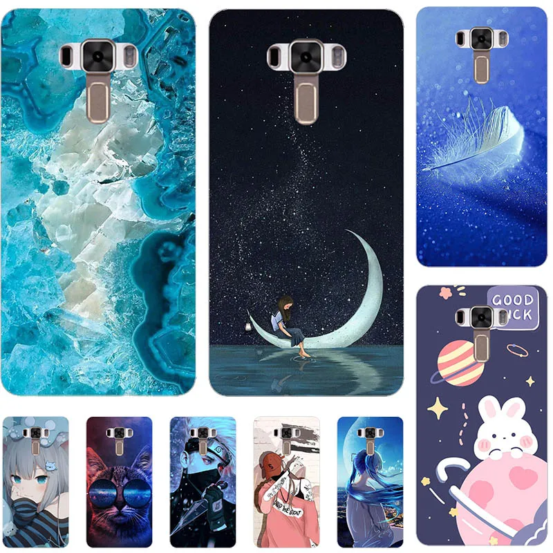 Новый милый картонный чехол для ASUS Zenfone 3 Laser ZC551KL Z01BDB Z01BDA Z01BD Z01BDC 5.5" с узорами тонкого силикона