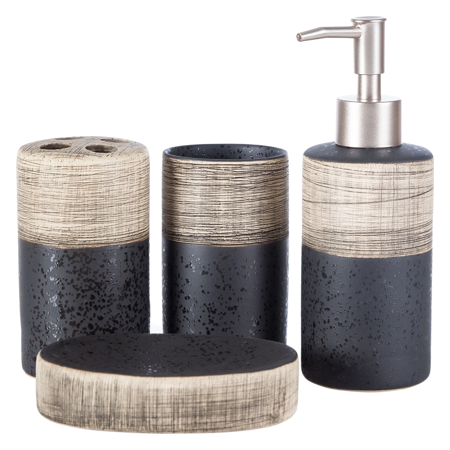 

Bathroom Accessories Set 4 Pcs Designer Soap Lotion Dispenser Toothbrush Holder Tooth Paste Soap Dish Tumbler Pump Bottle 16th