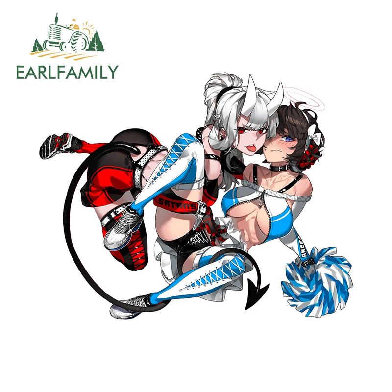 EARLFAMILY 13 см × 10 3 NSFW Люцифер и Азазель автомобильные наклейки забавные персонажи