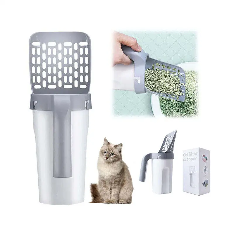 

Cat Litter Scoop for Cats Sifter Cleaning Tools Poop Pet Scooper Waste Sand Shovel with Waste Bags Artículos Para Mascotas