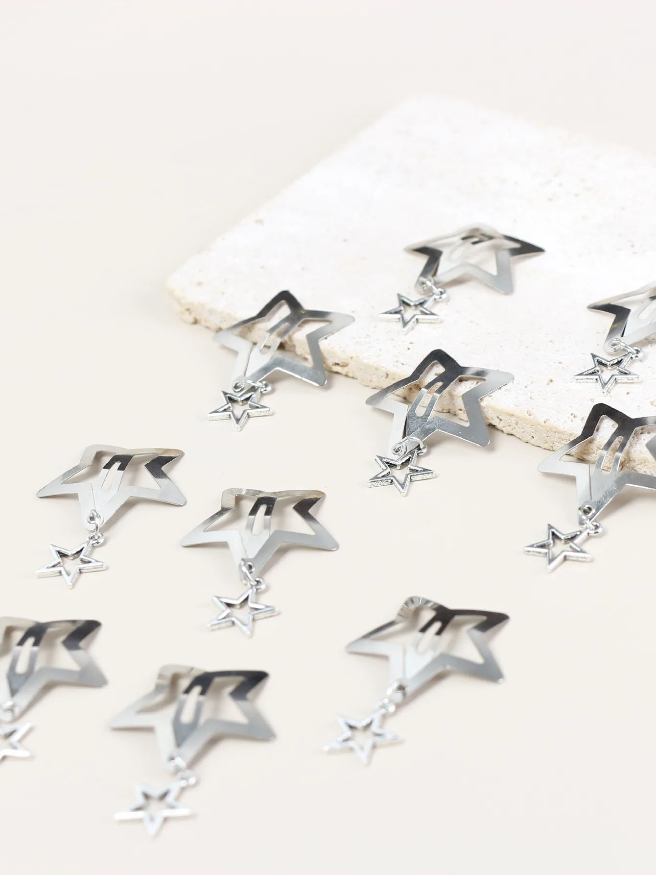 Заколка для волос со звездами 10 шт.