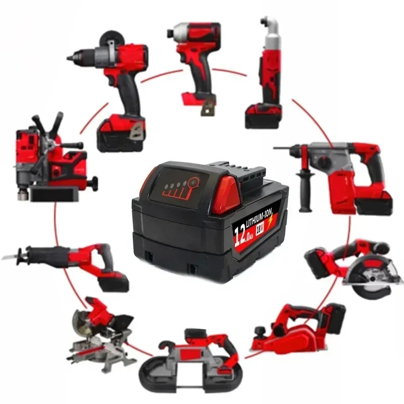 Литиевая батарея для Milwaukee 18V M18 XC запасная деталь 12 0 Ач f8-11-1860 48-11-1850 48-11-1840 48-11-1820