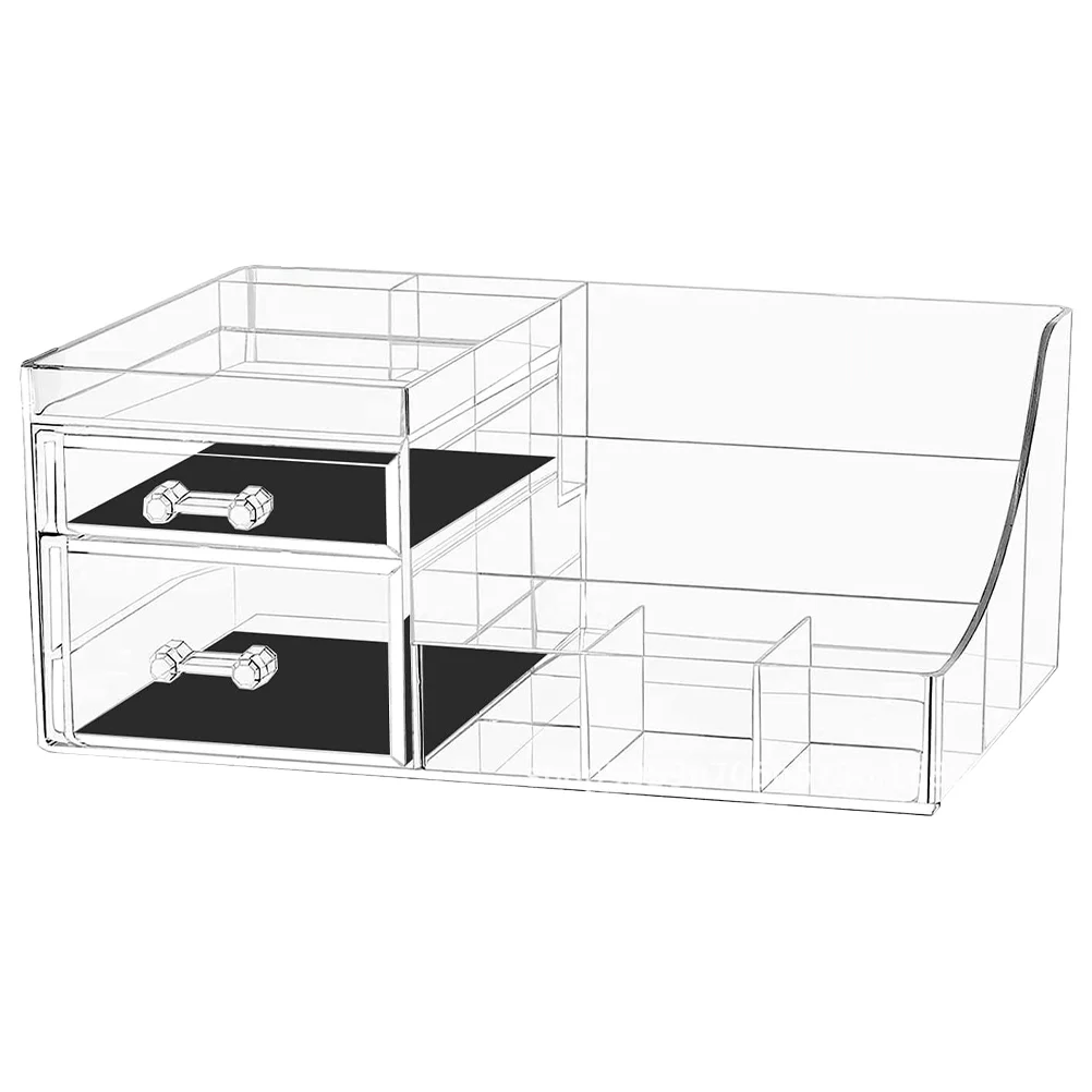

Counter Brush Makeup Case Holder Simple Holders And Organizers Skincare Acrylic