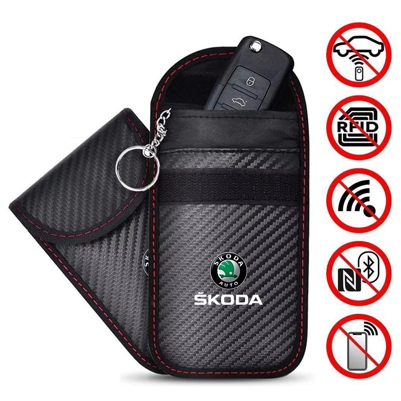 Чехол для ключей от автомобиля защитная сумка блокировки сигнала FOB аксессуары