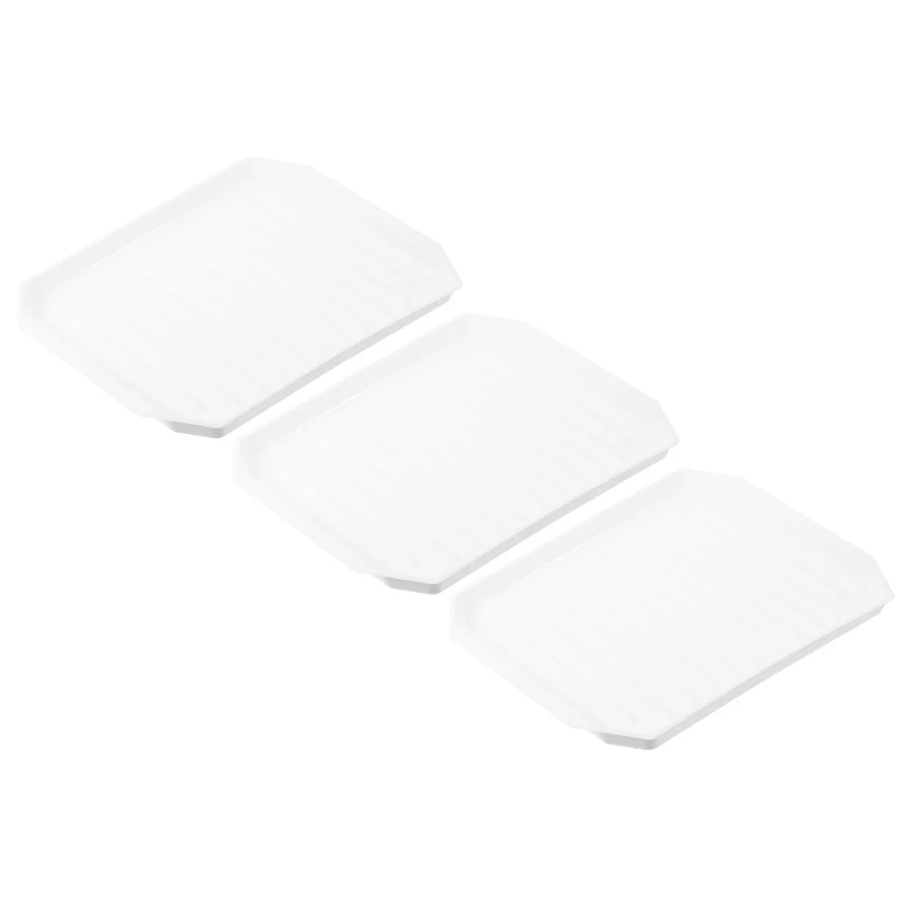 

3 Pcs Roasting Tray Bacon Oven Rack Silicone For Food Baking Pan Pp Microwave Cooker