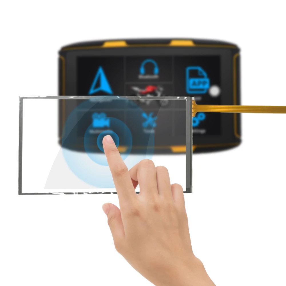 GPS сенсорный экран, резистивный экран для мотоцикла karadar 5 дюймов