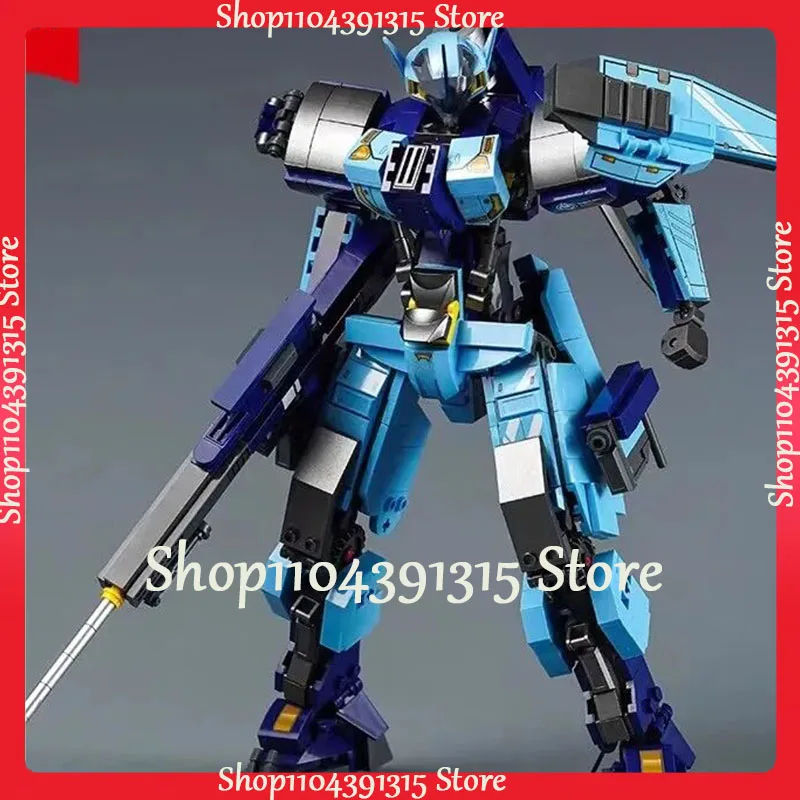 752 шт. военные меховые строительные блоки модель тяжелого оружия кирпичи синий