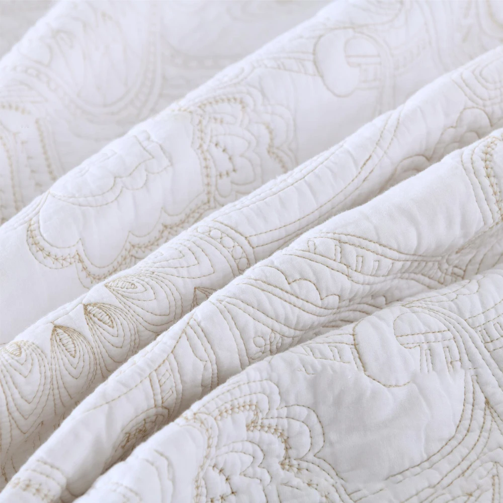 3 шт. хлопковое покрывало для кровати в клетку