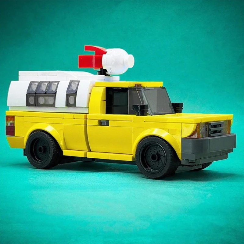 Фото Набор для сборки 268 деталей: Грузовик-пиццерия MOC из серии Story Racing Car, модель для демонстрации, креативный набор, настольная игрушка, подарок для коллекционеров №1