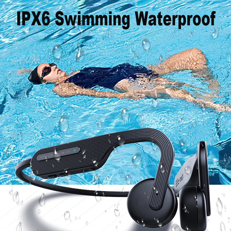 

Bluetooth-наушники X14 с костной проводимостью, водонепроницаемые, с микрофоном