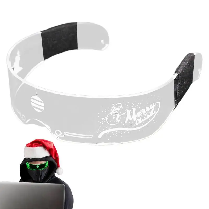

Christmas Colorful Luminous Glasses Cool Music Bar Valentine's Day Party Decoration LED Goggles Festival Performance Props