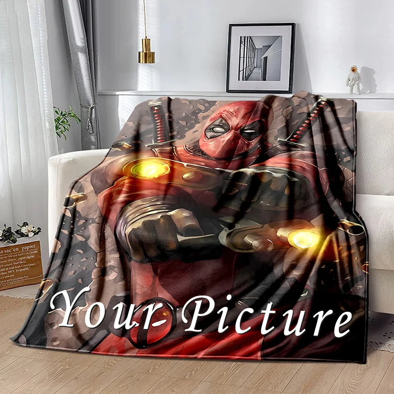 Одеяло из кораллового флиса плюшевое индивидуальное одеяло с принтом сделай сам