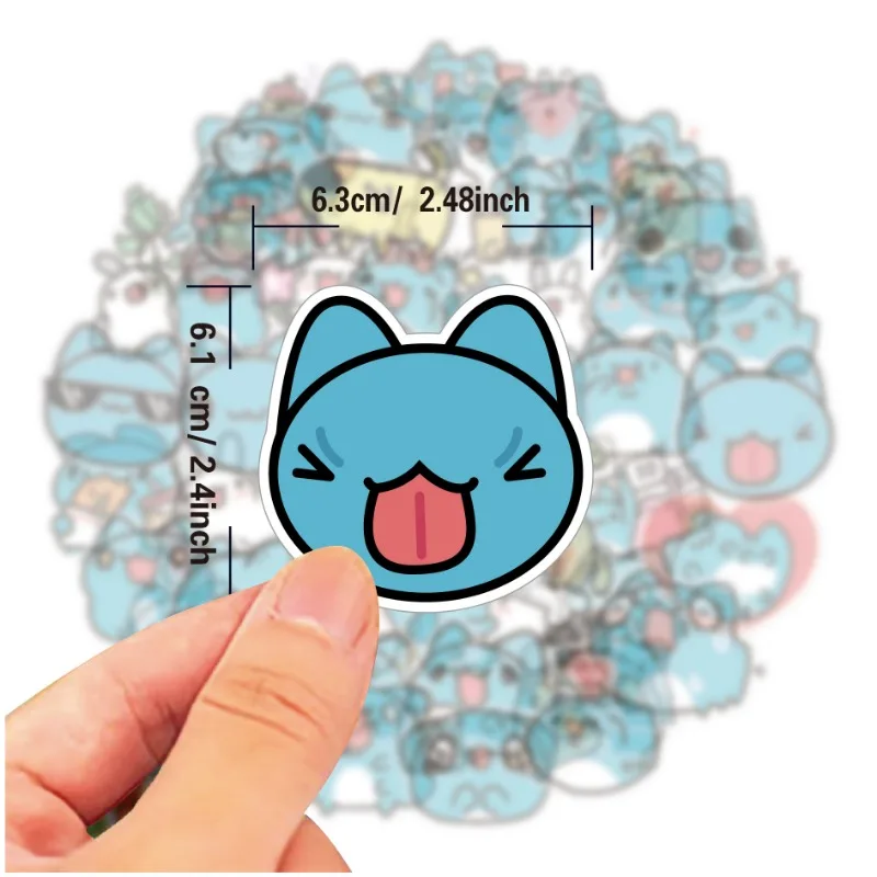 50 шт. BugCat-Capoo мультяшная наклейка чемодан чашка воды канцелярские принадлежности