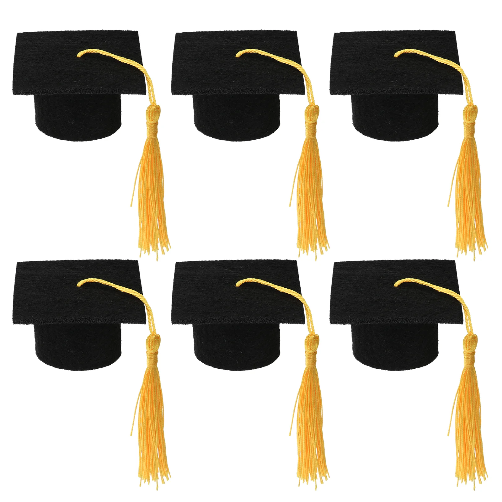 

6pcs Graduation Hat Bottle Stoppers Graduation Cap with Tassel Bottle Covers for Graduation Party Favors Gifts