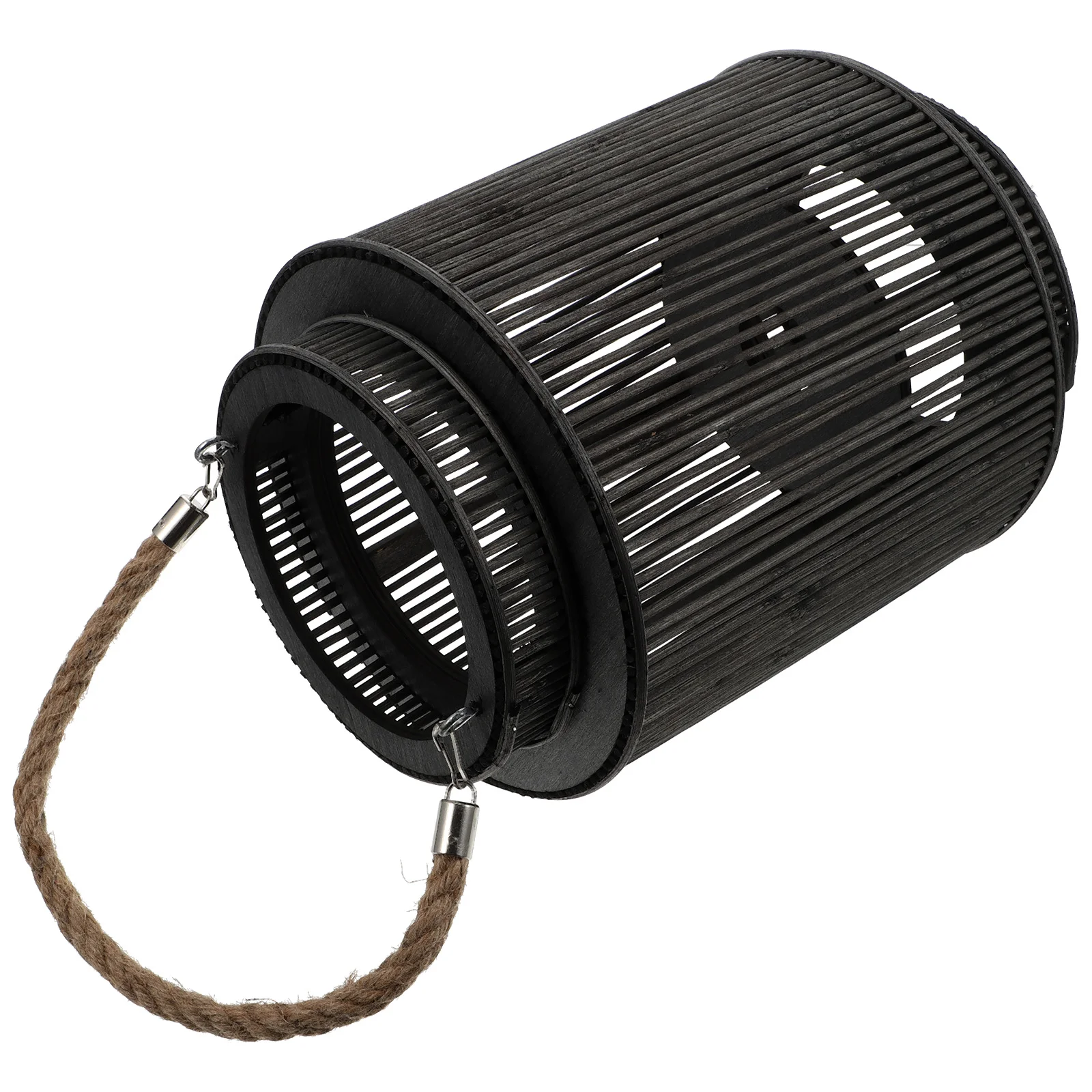 

1Pc Weaving Lantern Adornment Portable Lantern Decor Candlestick Decoration