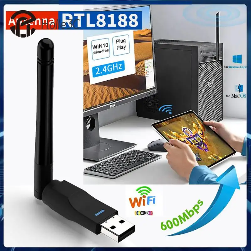 

150mbps Lan Wi-fi Receiver Computer Accessories 2.4g Antenna Usb Wireless Network Card 802.11n/g/b Ethernet For Pc Usb Portable