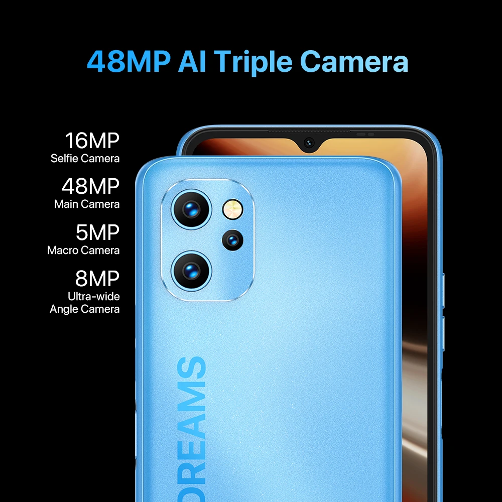 UMIDIGI Power 7 Max 6 дюймов Android 11 мобильные телефоны Unisoc T610 ГБ 128 смартфон 10000 мАч
