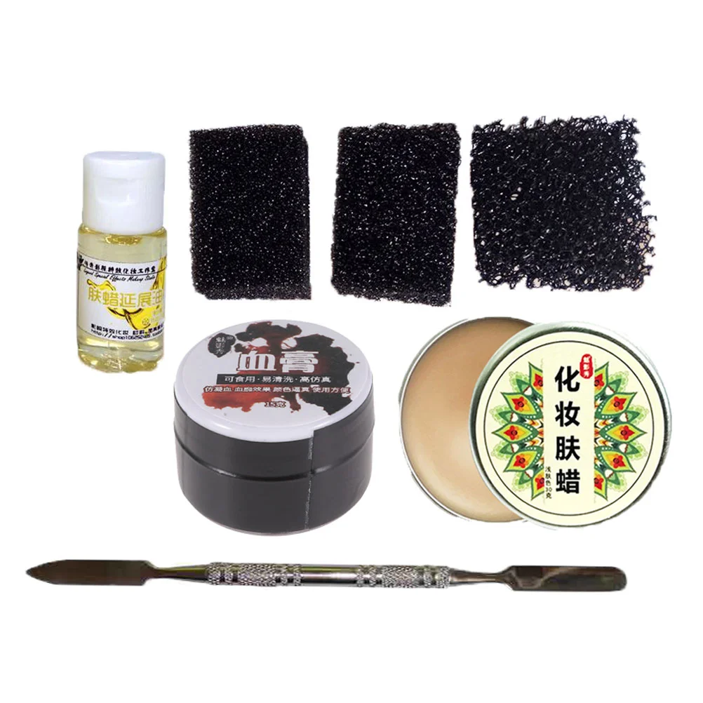 

1 Set Effects Makeup Set Effects Skin Wax Wax Scars Making Wax Makeup Skin Wax