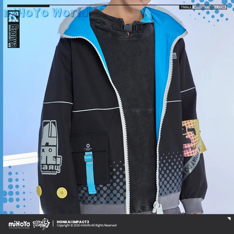 Толстовка с капюшоном MiHoYo для косплея Honkai Impact 3