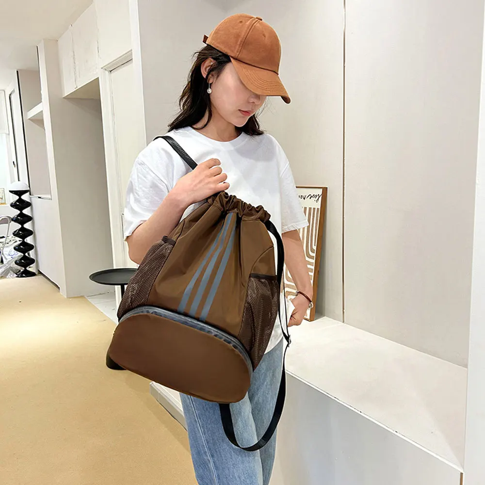YIXIAO Women Men Basketball Backpack Outdoor Soccer Football Fitness Storage Bags Ball Training Drawstring Sports Knapsack