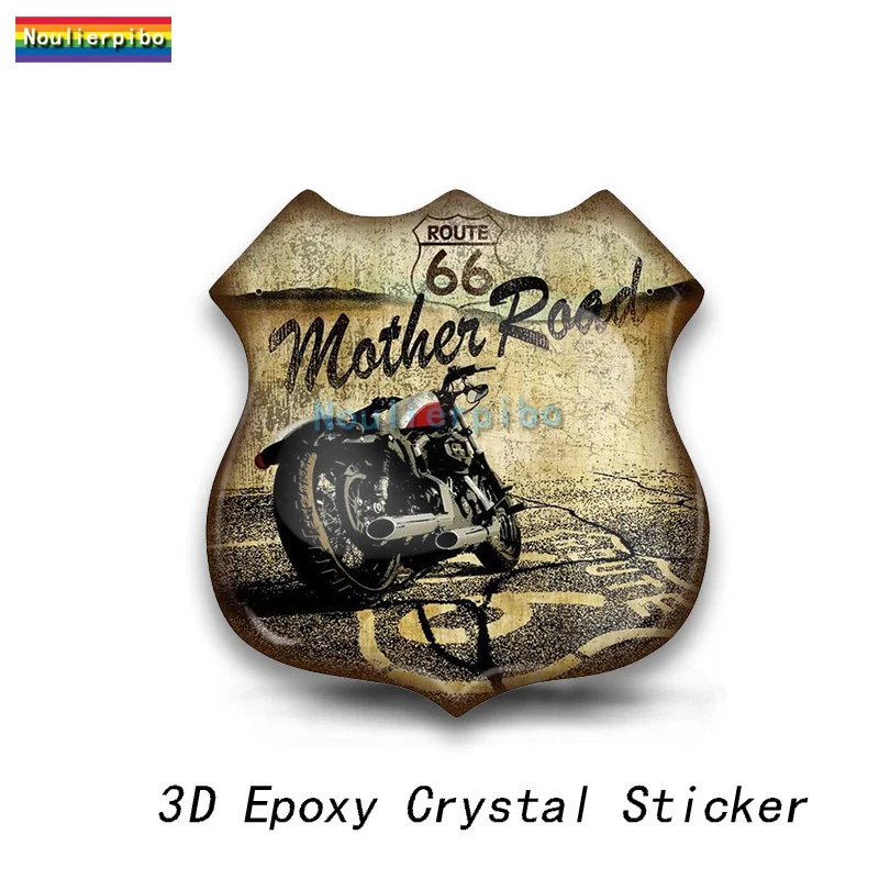 

3D эпоксидная смола, автомобильная купольная наклейка Route 66, ретро логотип GAS66, ПВХ, украшение автомобиля, чехол на тележке для телефона, виниловая наклейка для ноутбука