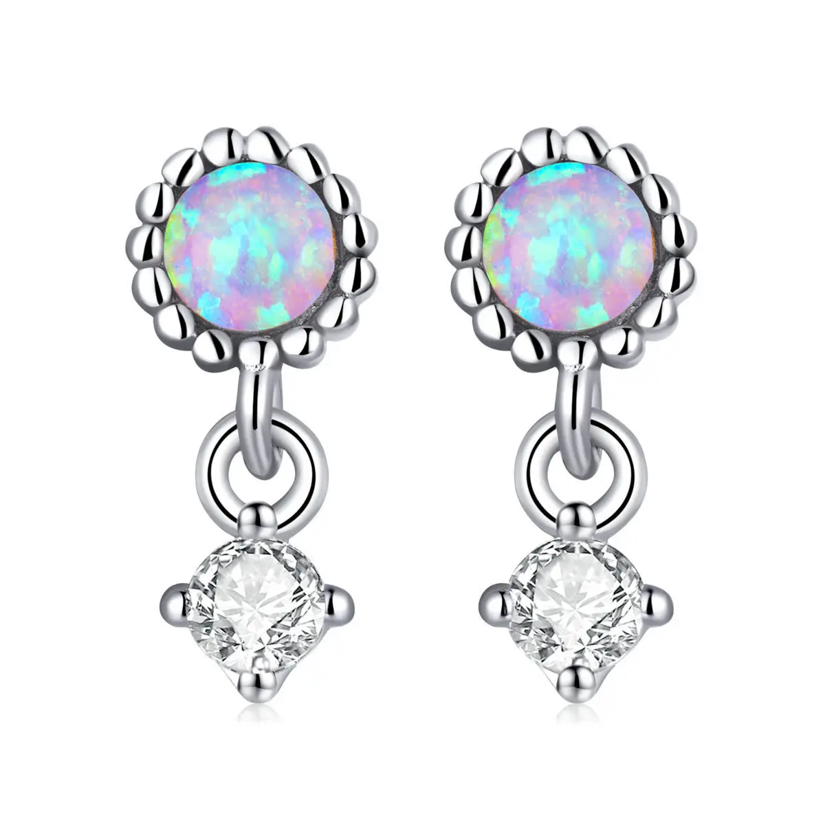 

The new design is exquisite, small, super cute, colorful, starry, girlfriends' gift, full-body round small earrings, versatile