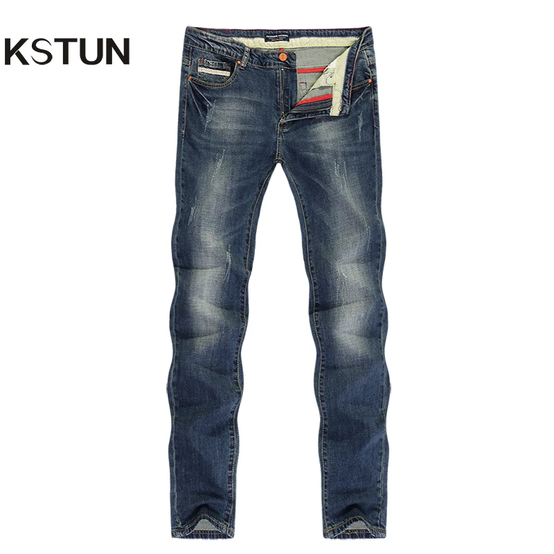 

Mens Jeans Regular Fit Blue Stretch Summer Thin Long Trousers Slim Straight Denim Pants Jeans Male Fashion Guinness For Men