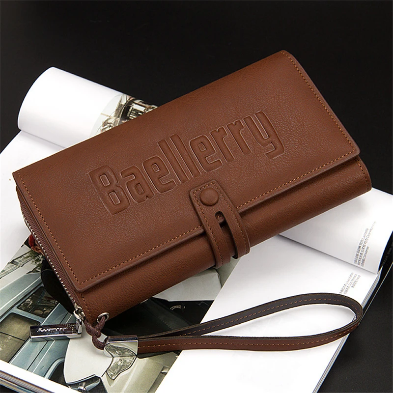 

New Long Men Wallet Male Multifunction Classic Clutch High Quality Phone Card Bag Portable Coin Purse Large Fashion Card Holder