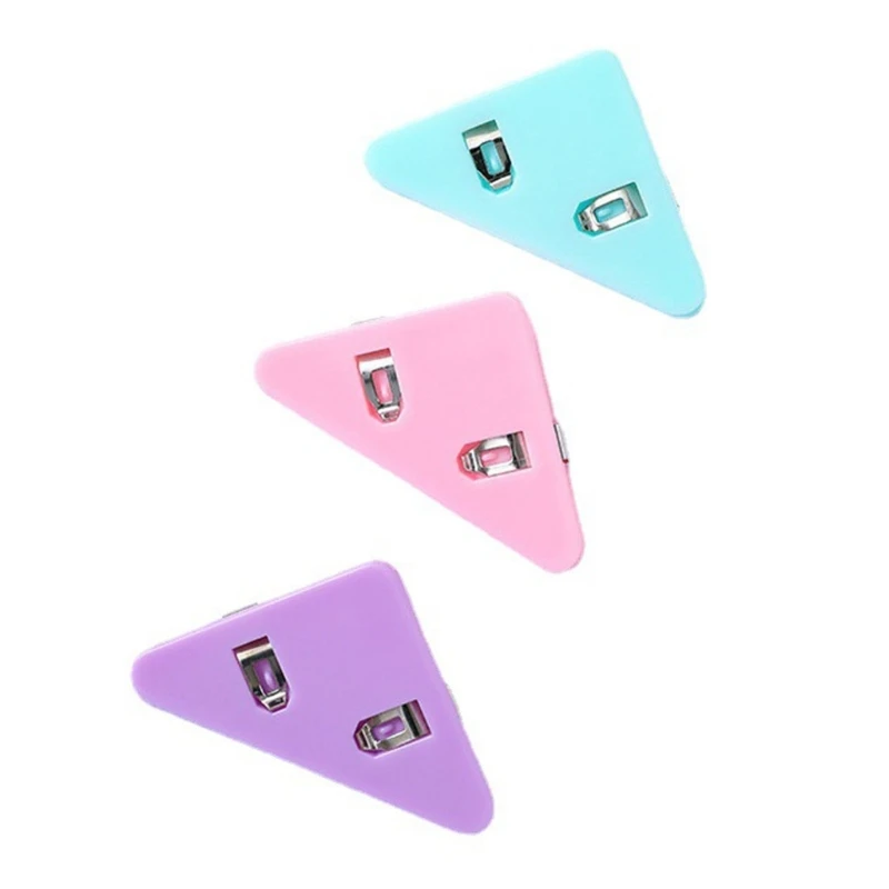 

10x Многофункциональный связующий зажим для треугольной книжной страницы, угловые зажимы FilesPaper Cl