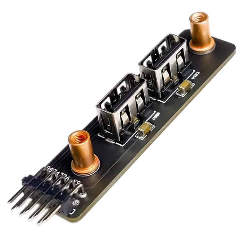 

9Pin к двойному USB 2,0 перегородку удлинитель PCI кабель высокоскоростной 2x USB 2,0 расширительный кронштейн для задней панели для ПК USB кабель