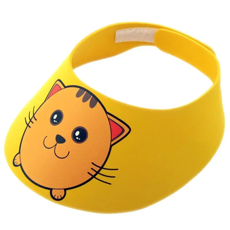 

1Pc Kids Hair-washing Visor Head Washing Baby Hair Wash Peaked Adjustable Visor for Bathing (Yellow)